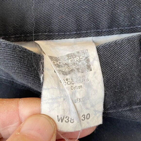 Dockers Mens Khakis 36x32 Black Pants 100% Cotton Casual Trousers Straight Leg - Picture 4 of 15